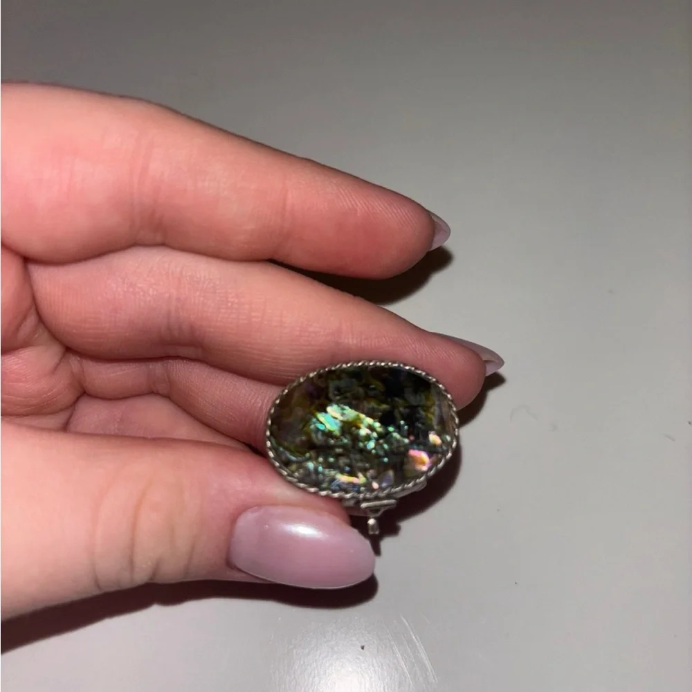 Oval shaped mini silver plated pill box